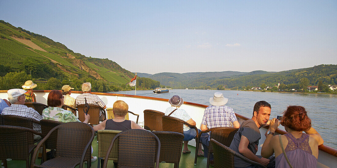 Rheinschifffahrt, Köln-Düsseldorfer, Mittelrhein, Rheinland-Pfalz, Deutschland, Europa