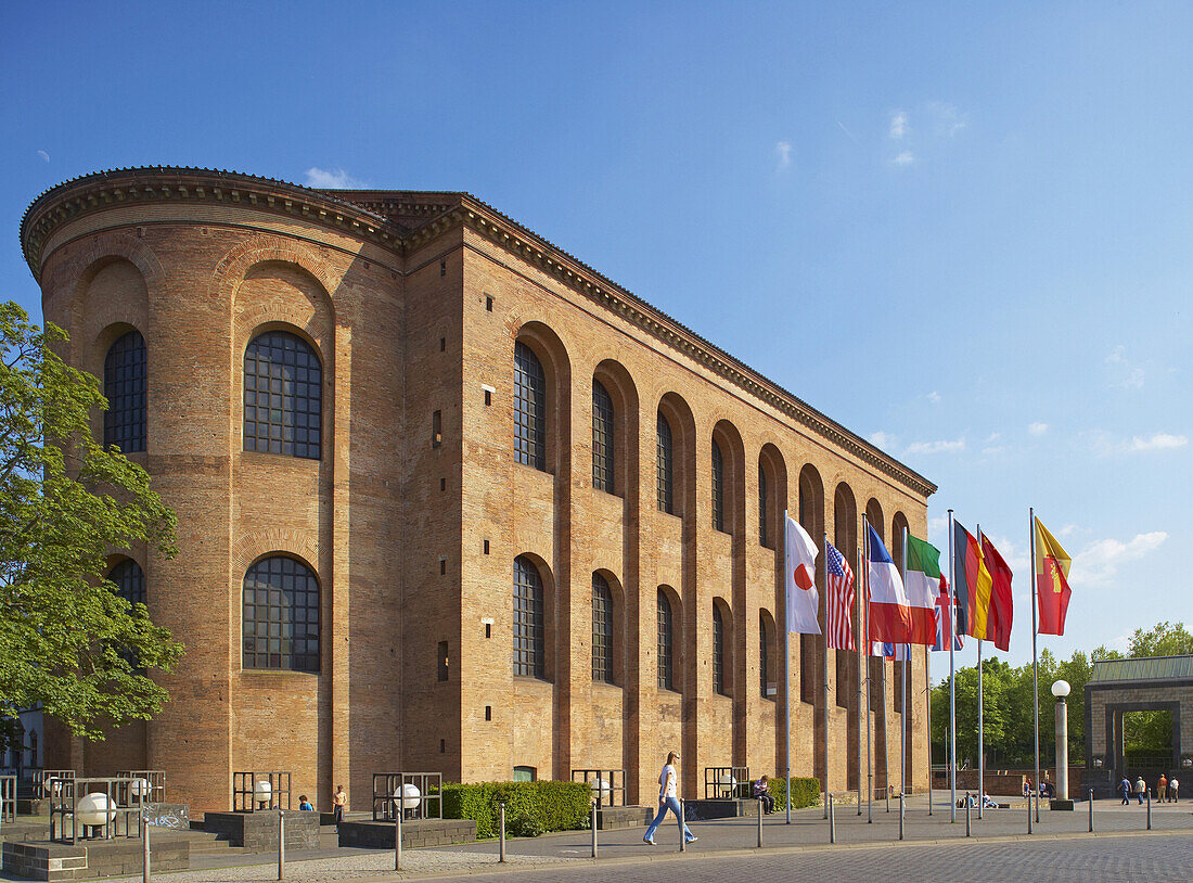 Basilica of Constantine, Aula Palatina, Konstantinplatz, Trier, Mosel, Rhineland-Palatinate, Germany, Europe