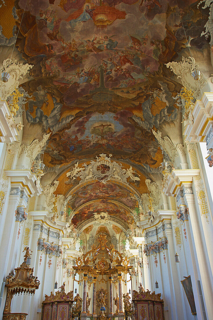 Interior shot, Saint Paulin Church, Trier, Rhineland-Palatinate, Germany