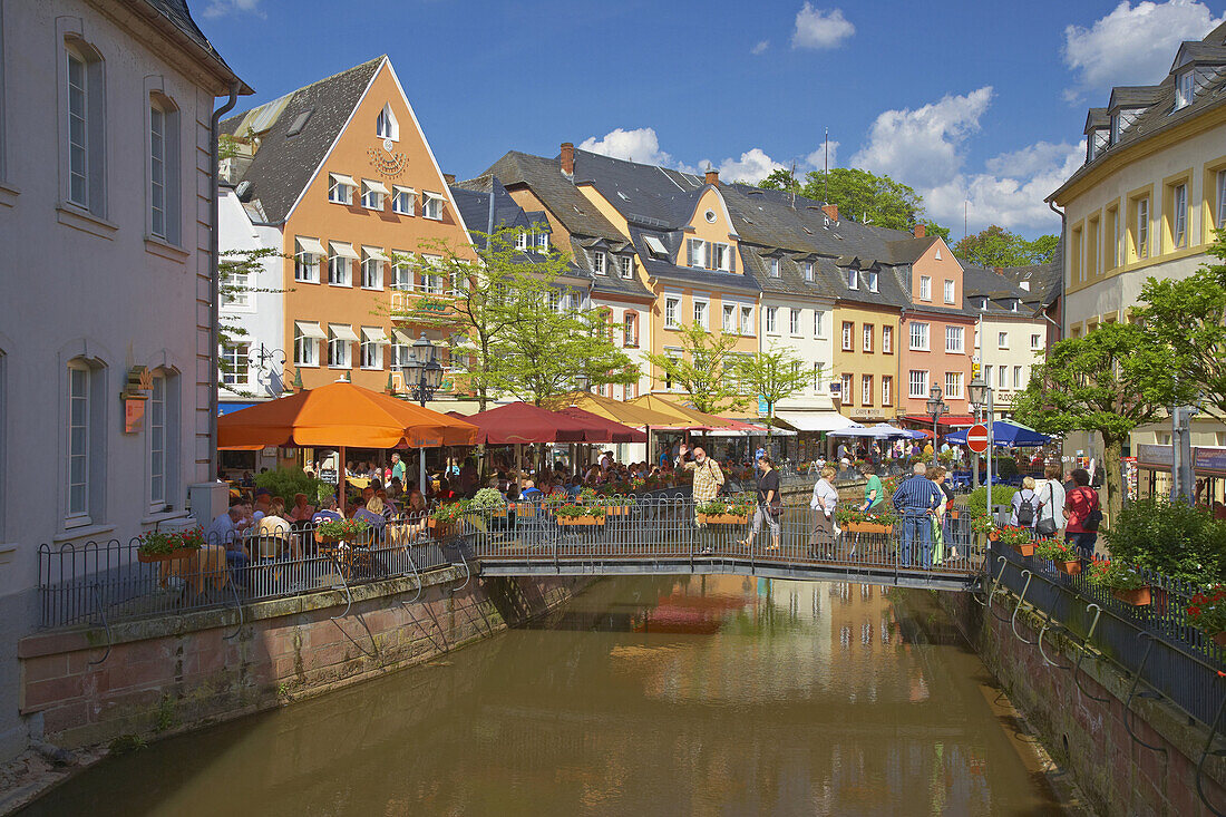 Saarburg, Klein Venedig, Leukbach, Rheinland-Pfalz, Deutschland, Europa