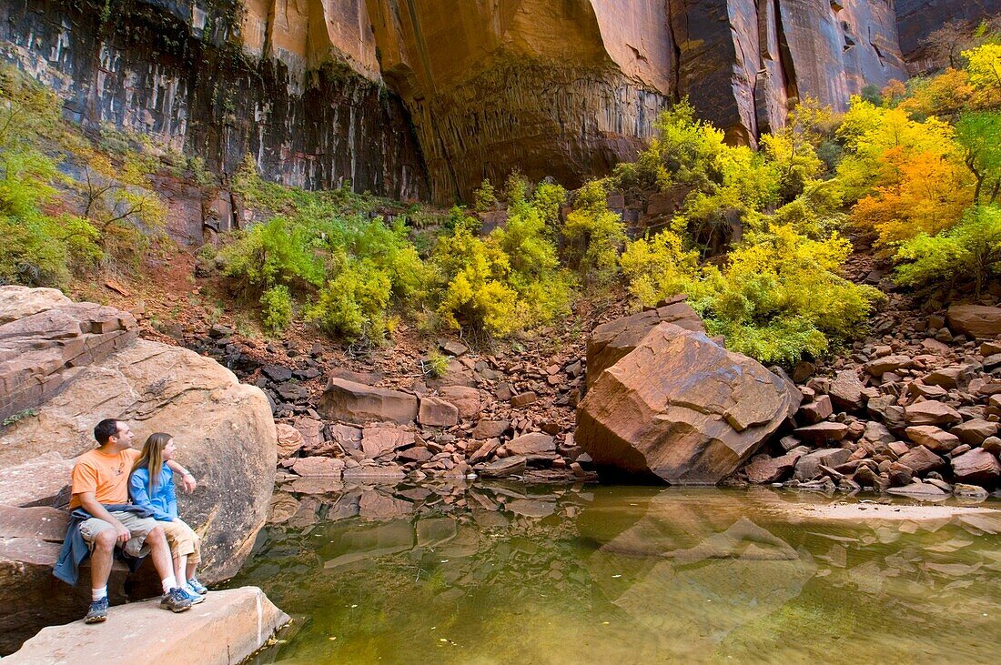 Upper Emerald Pool, Emerald Pools Trail, Zion Canyon, Zion National Park, Utah