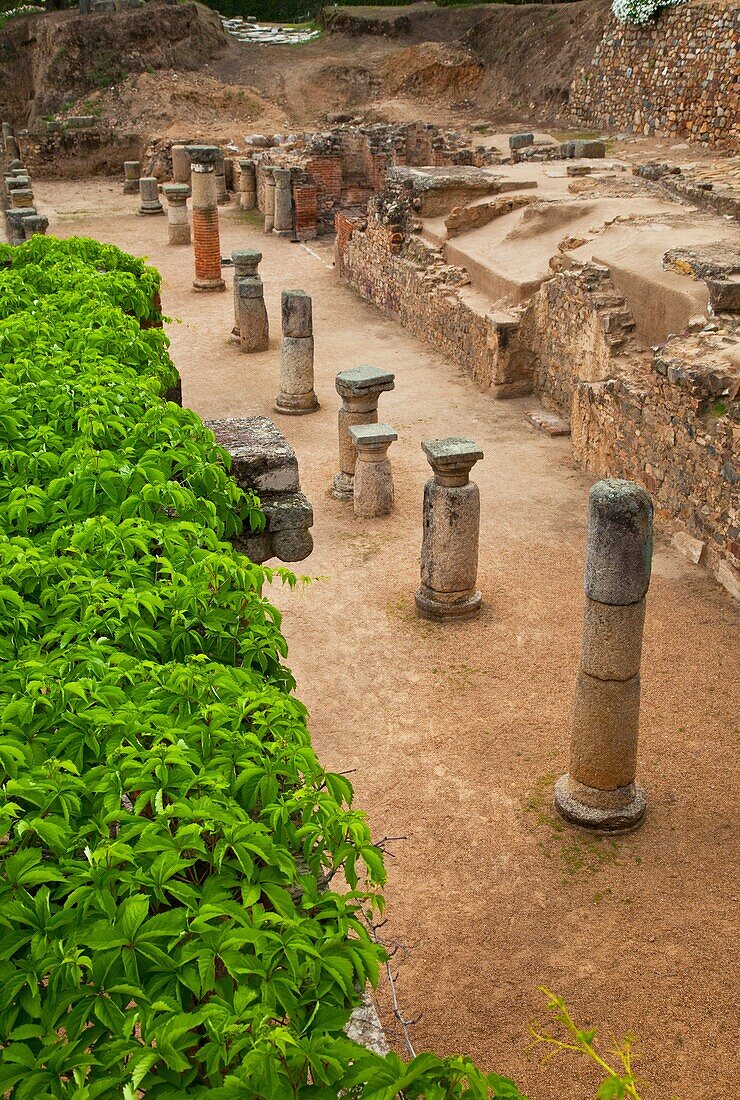 Roman theatre in Merida, Merida, Badajoz, Extremadura, Spain