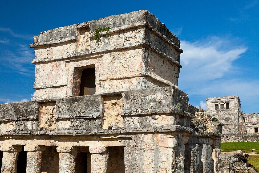 Yacimiento Arqueológico Maya de Tulum, Estado de Quintana Roo, Península de Yucatán, México, América