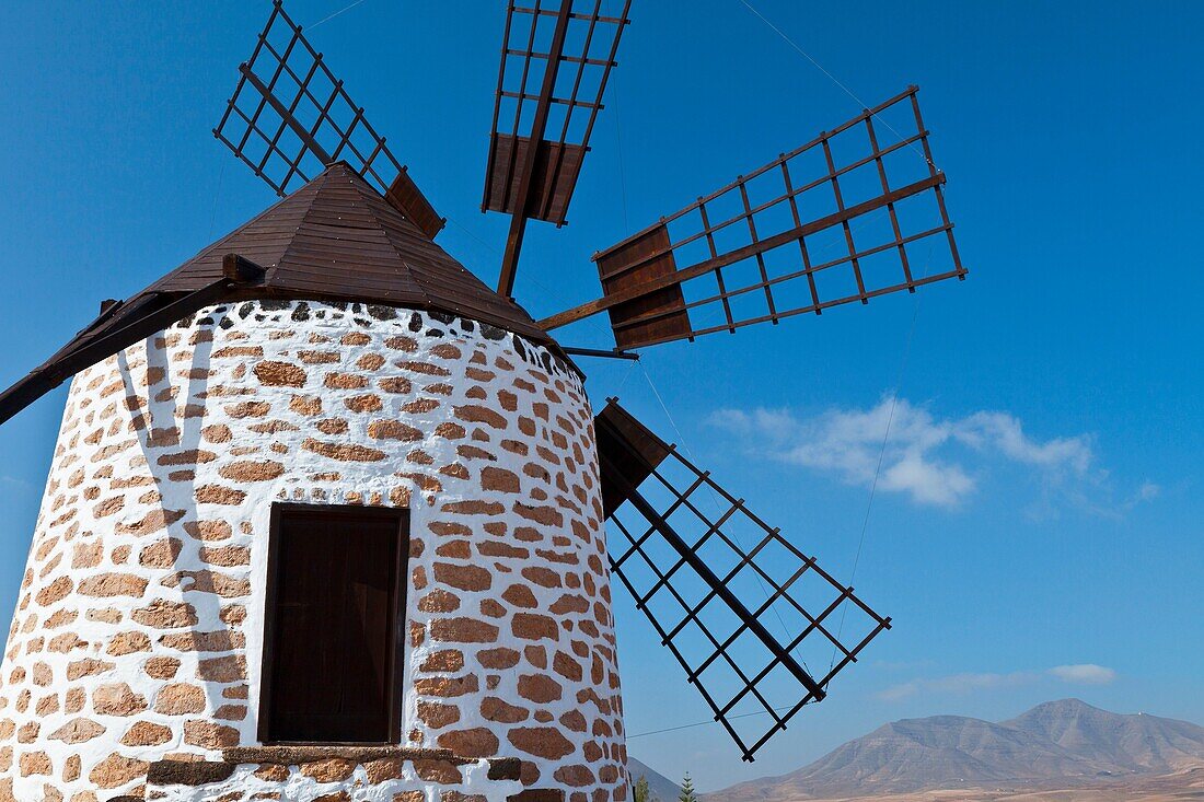 Molino Pueblo Las Parcelas Isla Fuerteventura Pronvincia Las Palmas Islas Canarias España