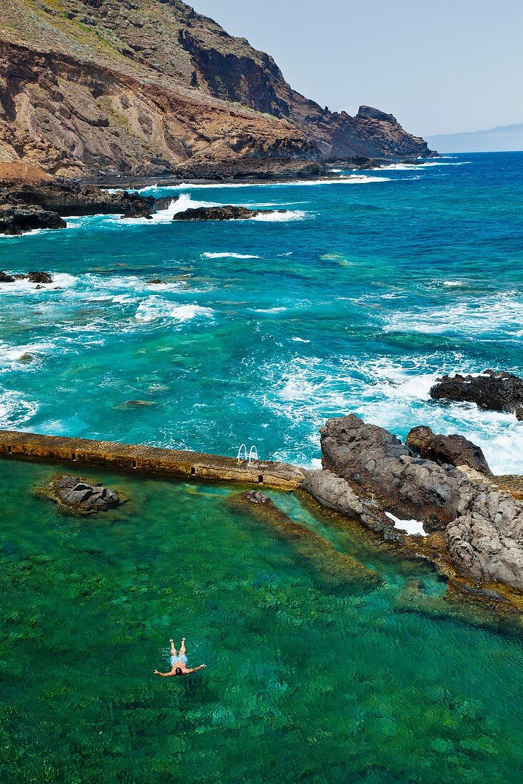 Piscinas de La Fajana Costa de Barlovento Pueblo Barlovento Isla La Palma Pronvincia Santa Cruz Islas Canarias España