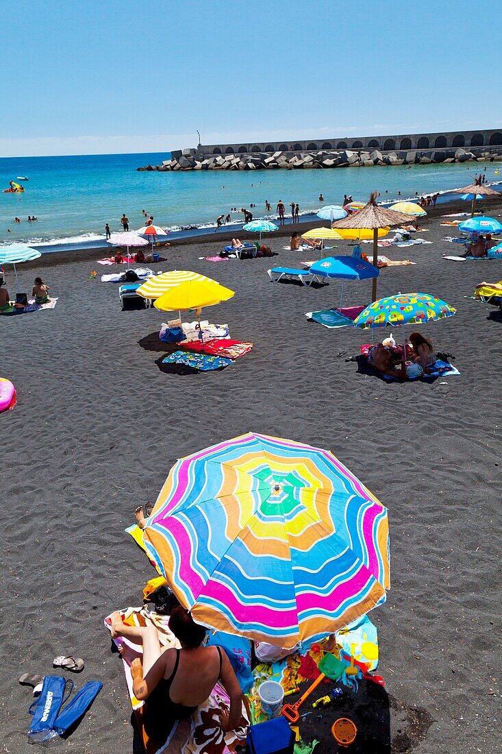 Playa del Puerto Pueblo Tazacorte Isla La Palma Provincia Santa Cruz Islas Canarias España