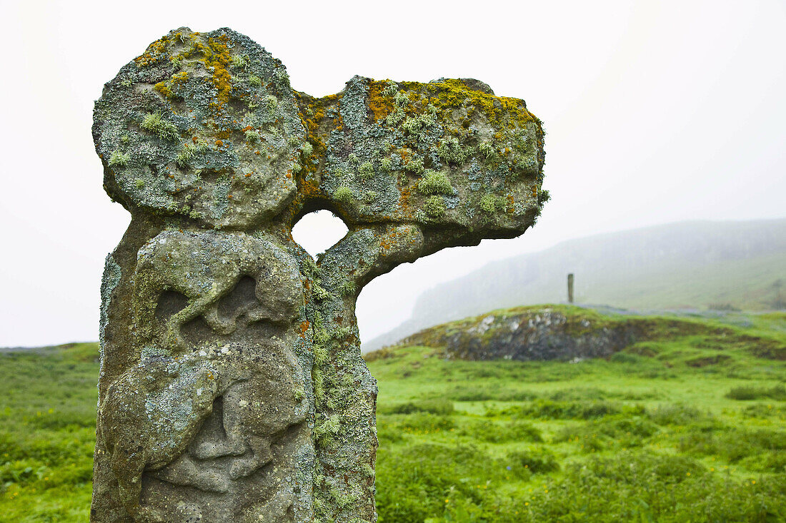 A'Cnill cross, Canna, Small Isles, Inner Hebrides, Scotland, UK