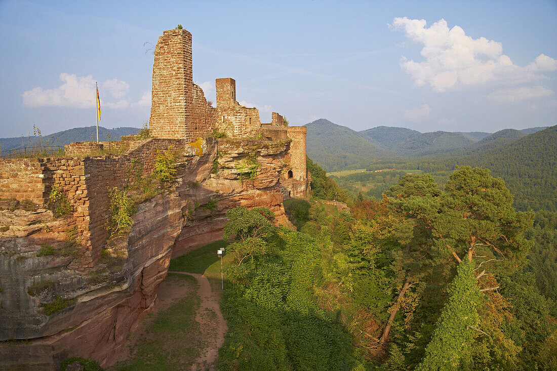 Castles of Altdahn, Grafendahn, Tanstein near Dahn, Palatinate Forest, Rhineland-Palatinate, Germany, Europe