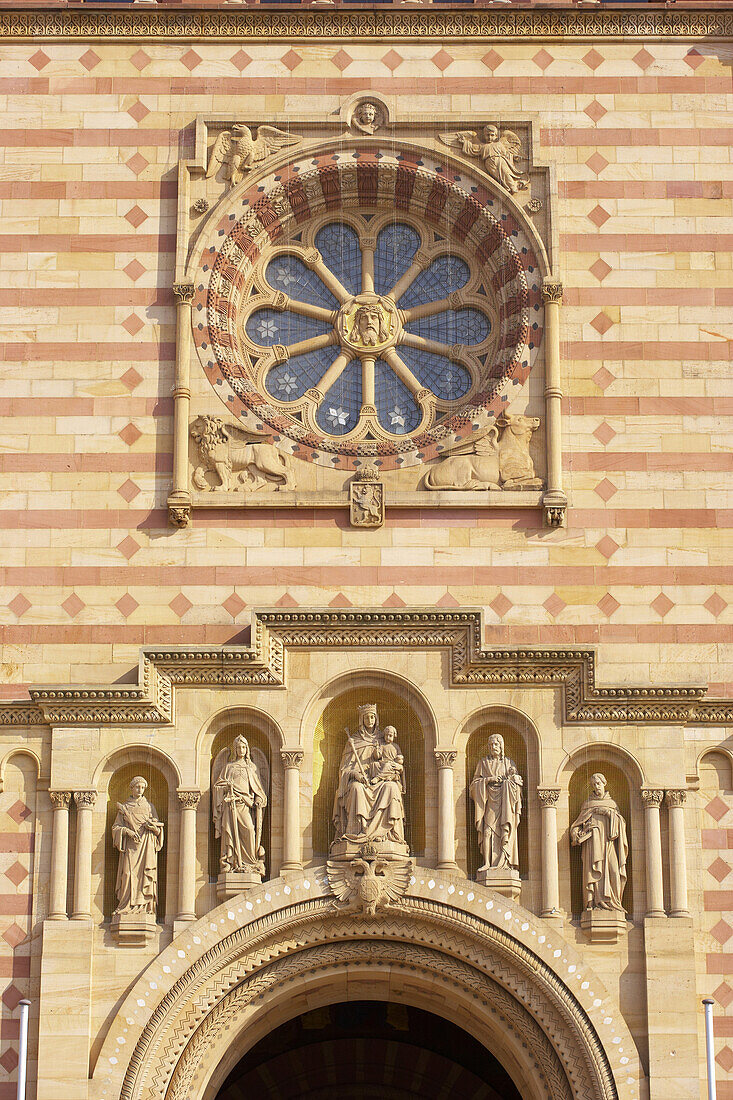 Entrance of Speyer cathedral, Rhineland-Palatinate, Germany, Europe