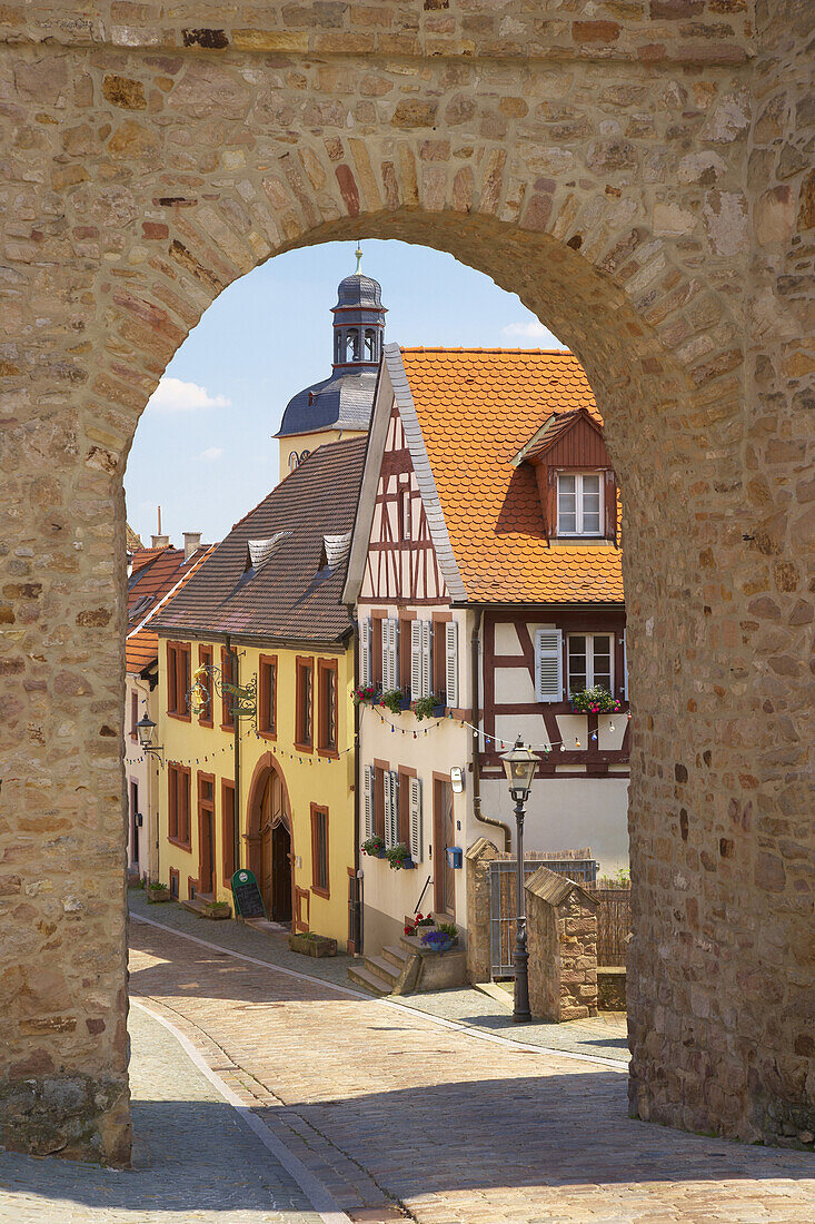 Kirchheimbolanden, Town-gate, Roter Turm, Old City, Nordpfalz, Rhineland-Palatinate, Germany, Europe