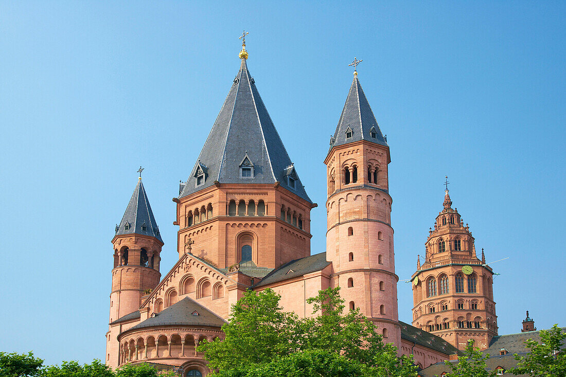 Mainz Cathedral, Mainz, Rheinhessen, Rhineland-Palatinate, Germany
