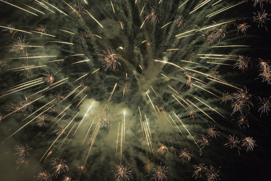 Fireworks, Rotenburg an der Fulda, Hesse, Germany, Europe