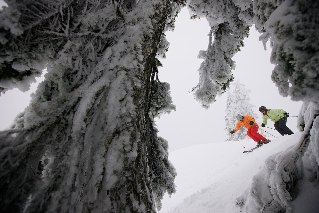 Skifahrer, Cypress Mountain, British Columbia, Kanada