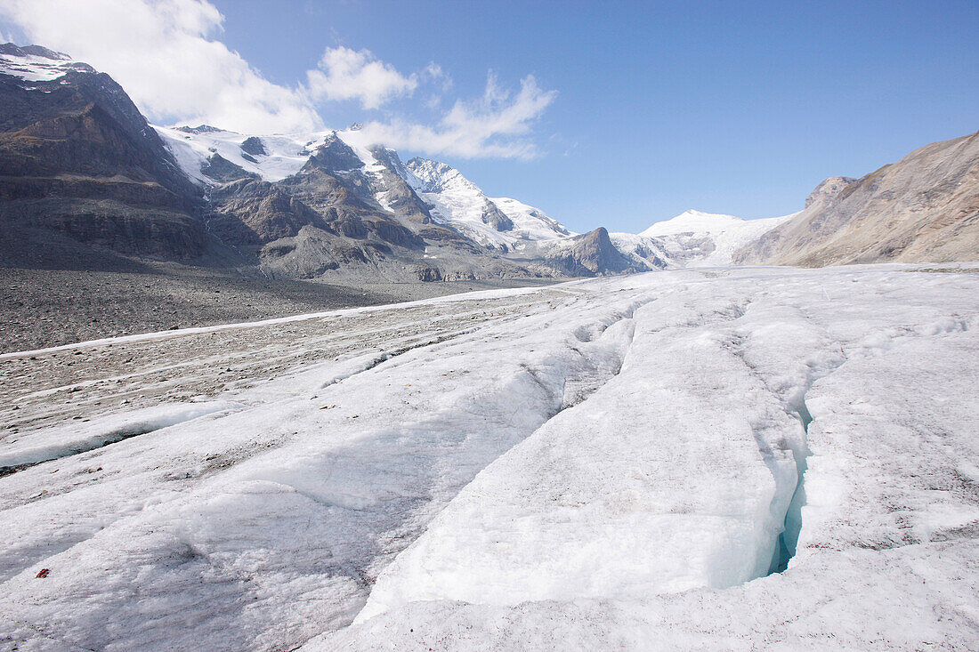 Pasterze glacier with mount Grossglockner, Carinthia, Austria