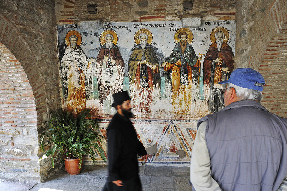 Fresco of Protaron, Protaron church, Karies, Athos mountain, Chalkidiki, Greece
