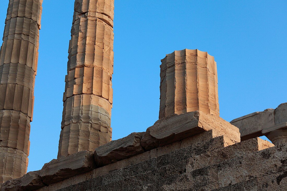 Temple of Poseidon at Cape Sunion. Attica, Greece