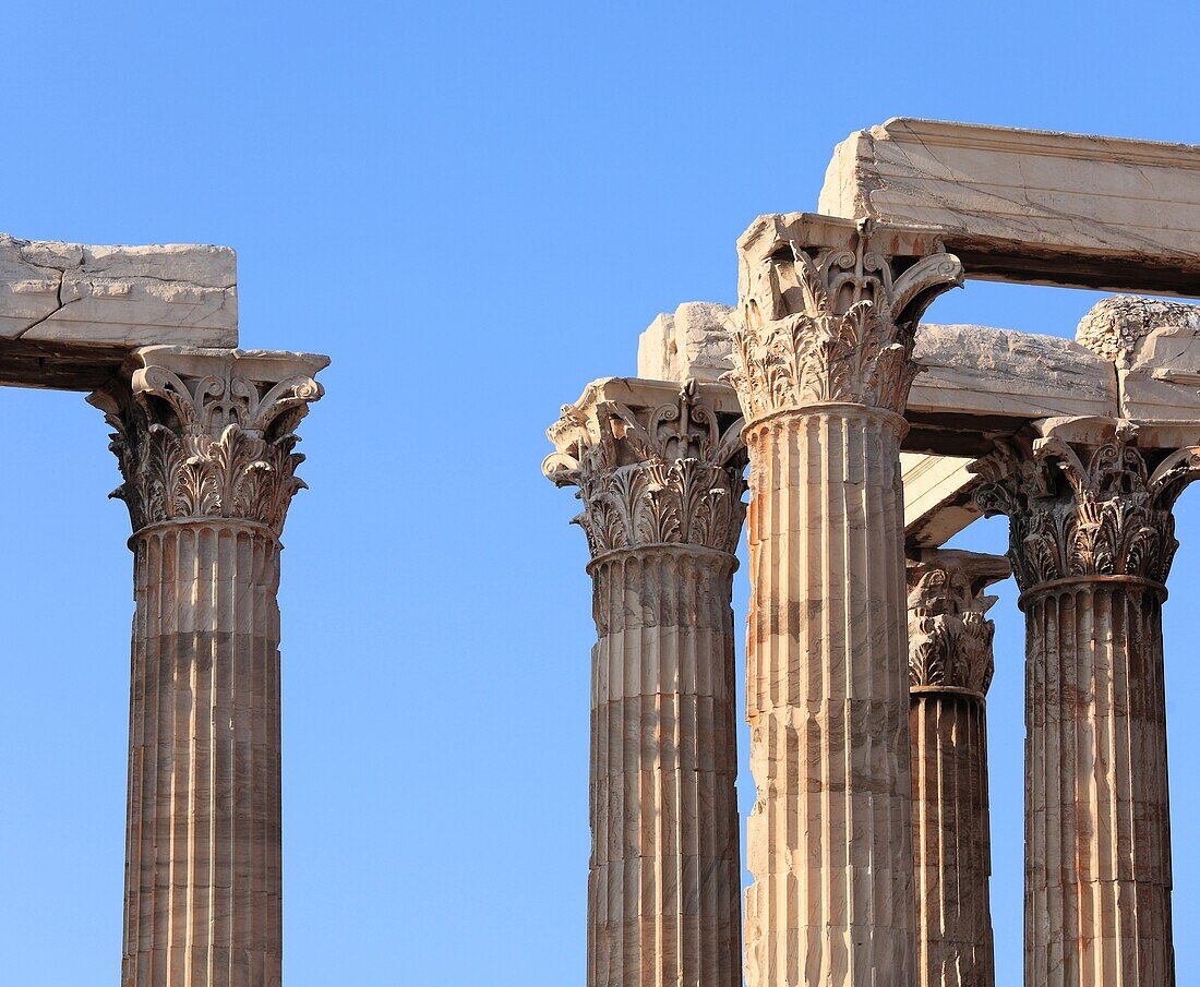 europe, greece, athens, temple of olympian zeus
