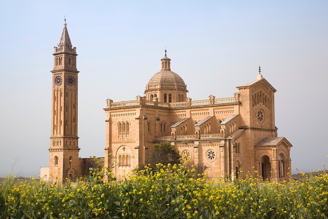 Malta, Gozo Island, Gharb, Basilica of Ta-Pinu, exterior