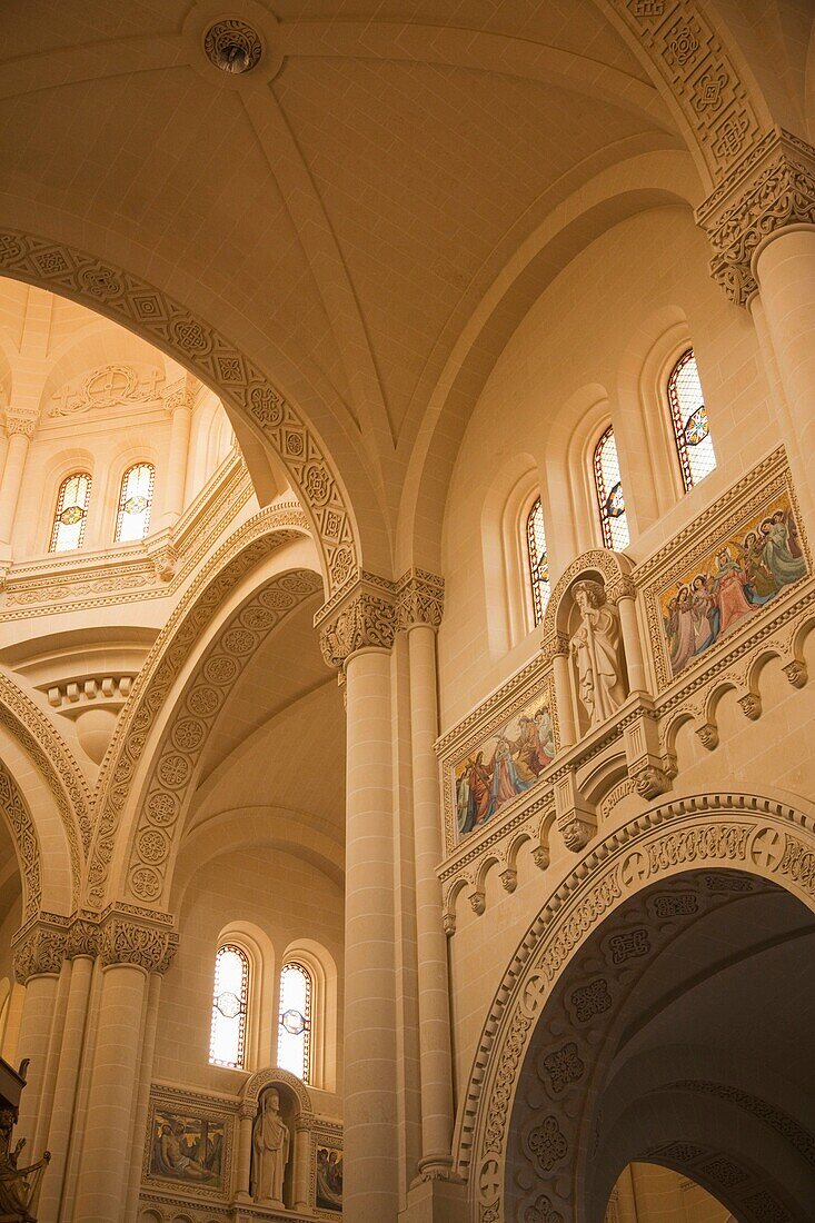 Malta, Gozo Island, Gharb, Basilica of Ta-Pinu, interior