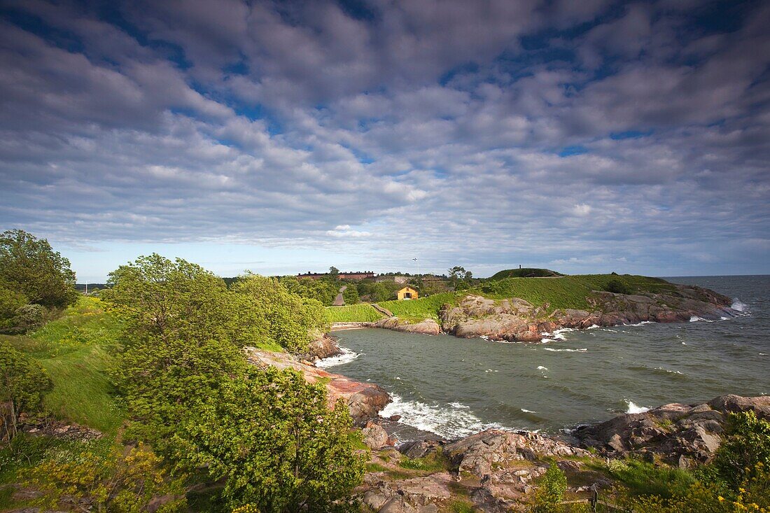 Finland, Helsinki, Suomenlinna-Sveaborg Fortress, fortress landscape