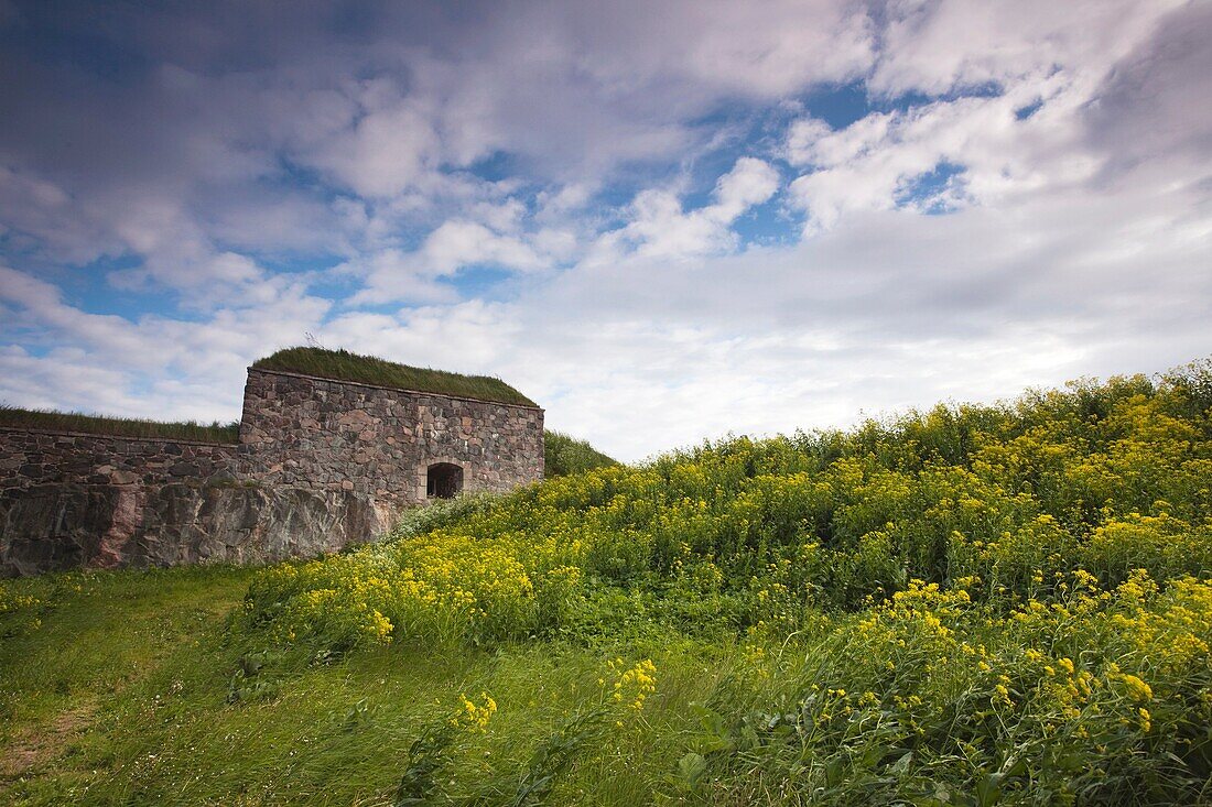 Finland, Helsinki, Suomenlinna-Sveaborg Fortress, fortress landscape