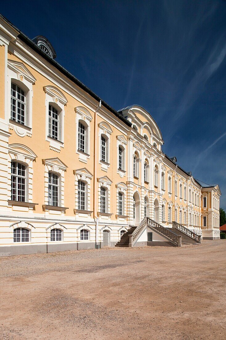 Latvia, Southern Latvia, Zemgale Region, Pilsrundale, Rundale Palace, b 1740, Bartolomeo Rastrelli, architect, exterior