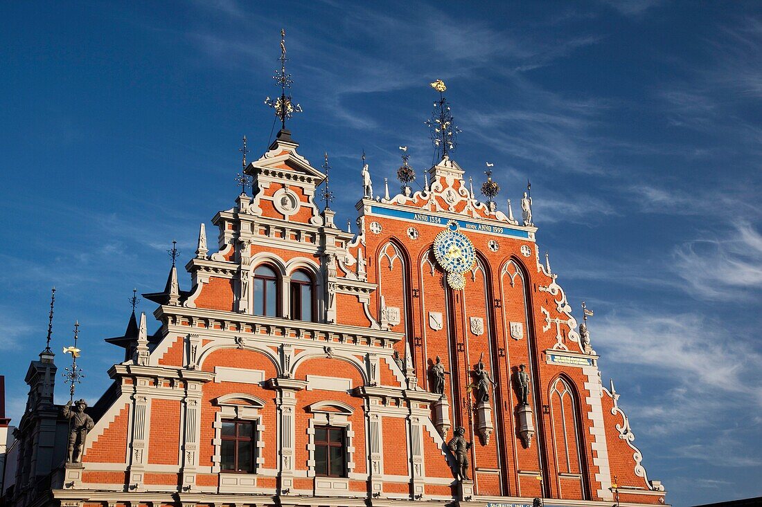 Latvia, Riga, Vecriga, Old Riga, Blackheads,  House, b 1344, exterior, daytime