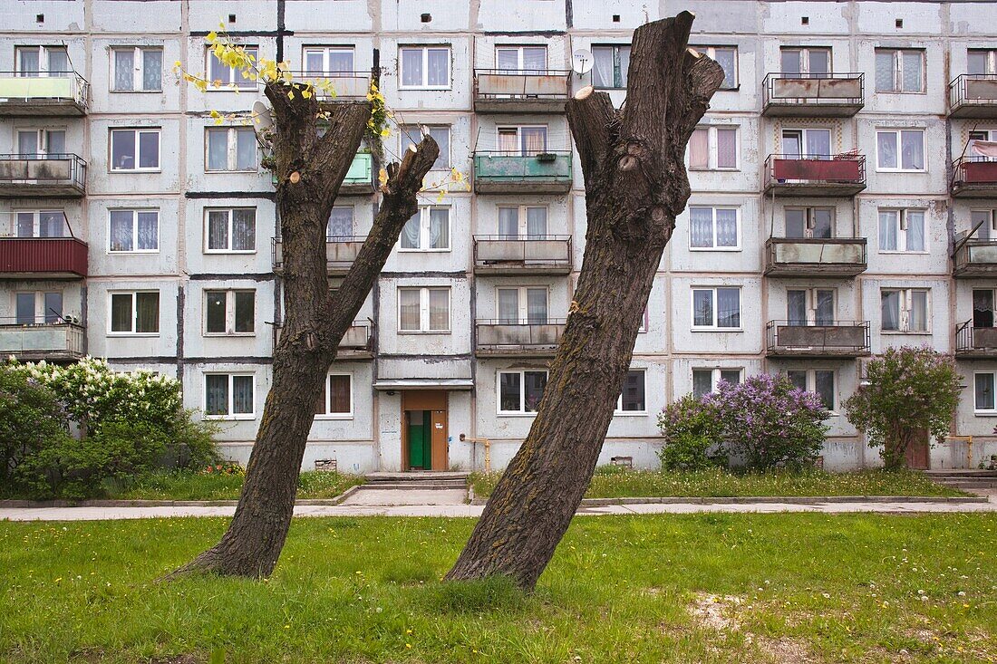 Latvia, Western Latvia, Kurzeme Region, Liepaja-Karosta, former Soviet Navy housing