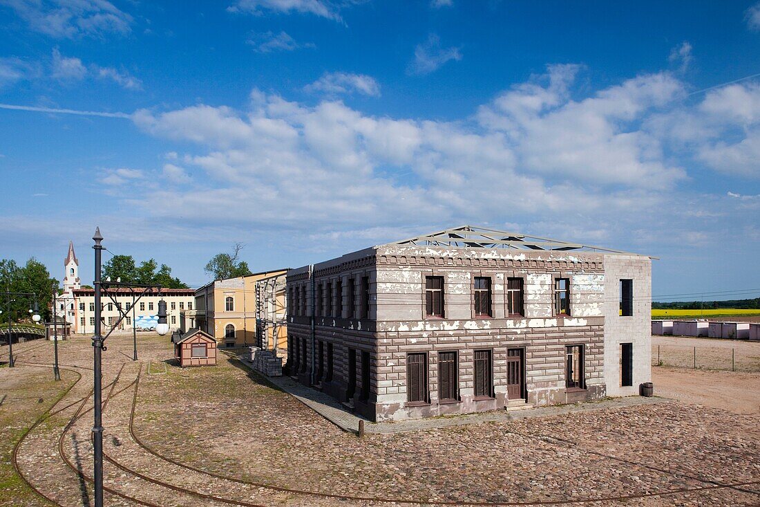 Latvia, Western Latvia, Kurzeme Region, Tukums, Cinevilla, film studio backlot, Old Riga set