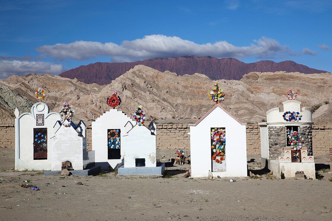 Argentina, Salta Province, Valles Calchaquies, Santa Rosa, town cemetery
