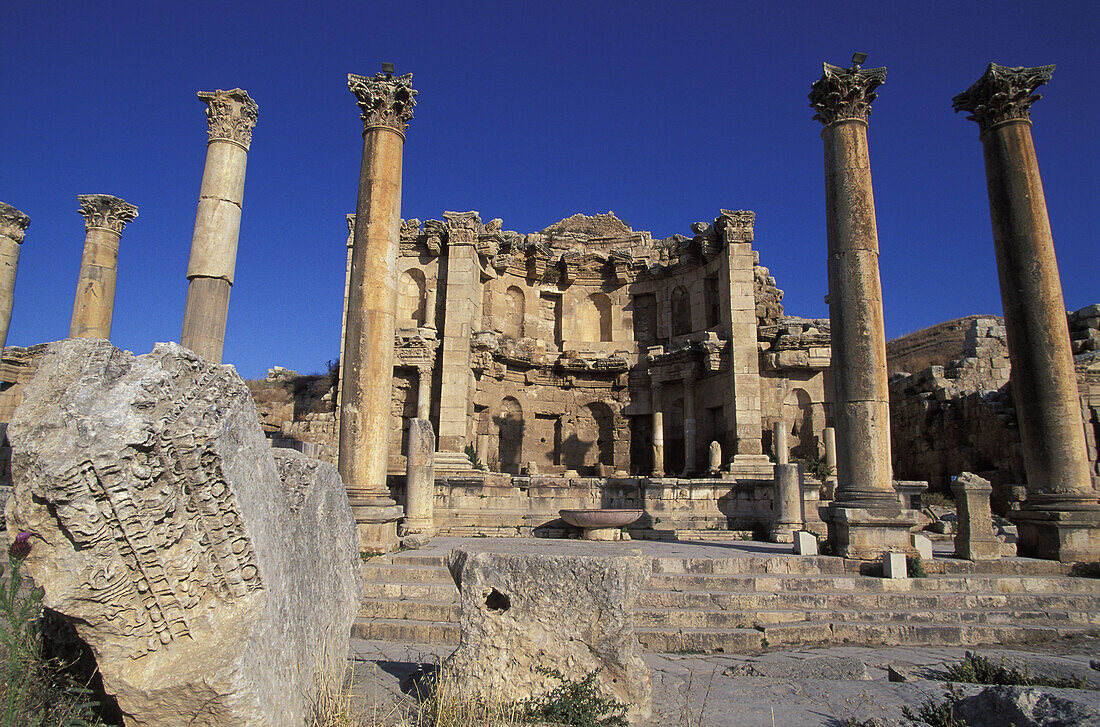 Nymphaeum, archaeological site of Jerash, Jordan