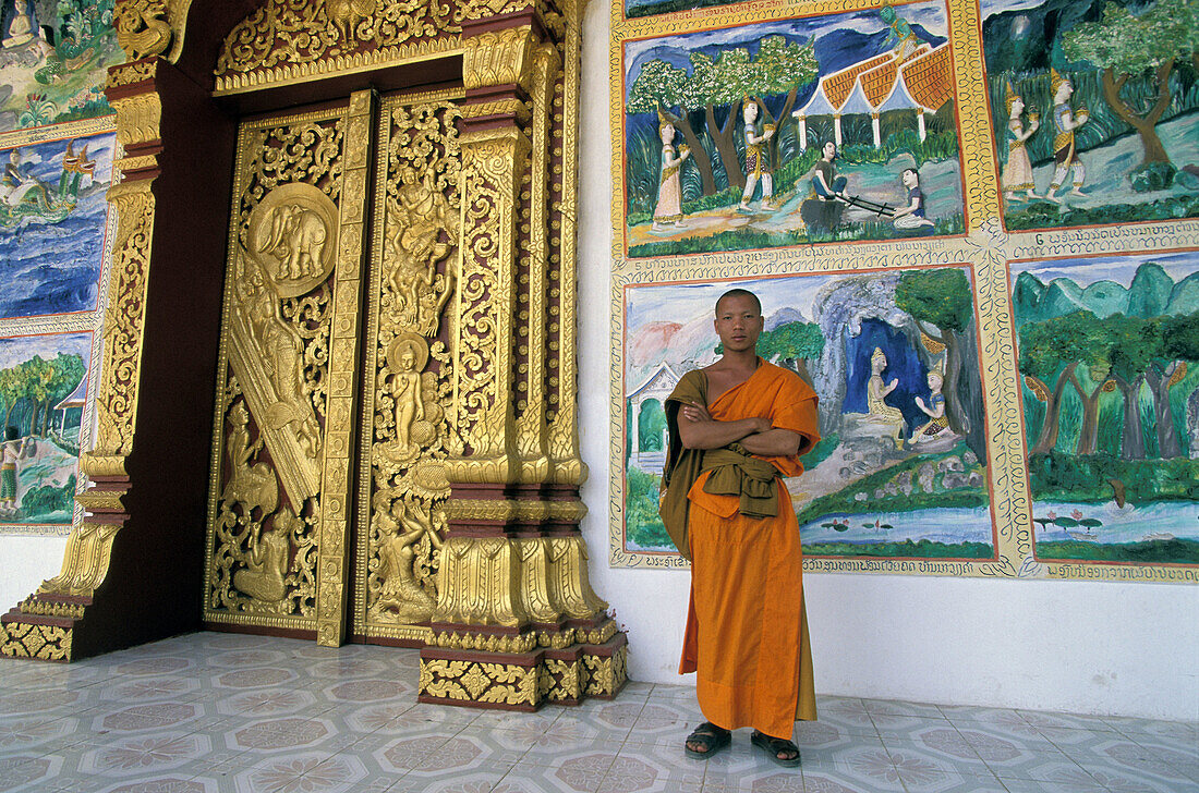 Wat Manorom temple, Luang Prabang, Laos