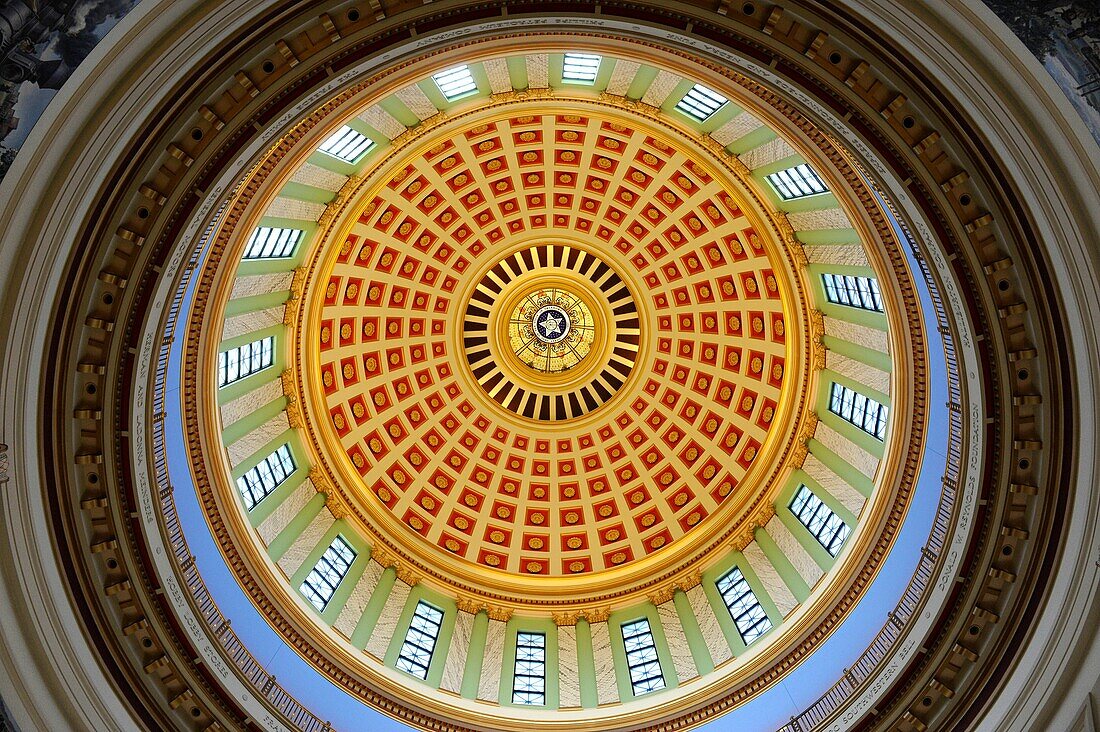 Interior View of Dome Oklahoma City Capitol Building