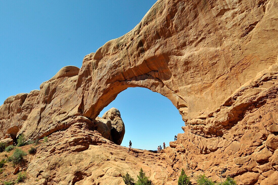 The North and South Window Sections Arches National Park Moab Utah