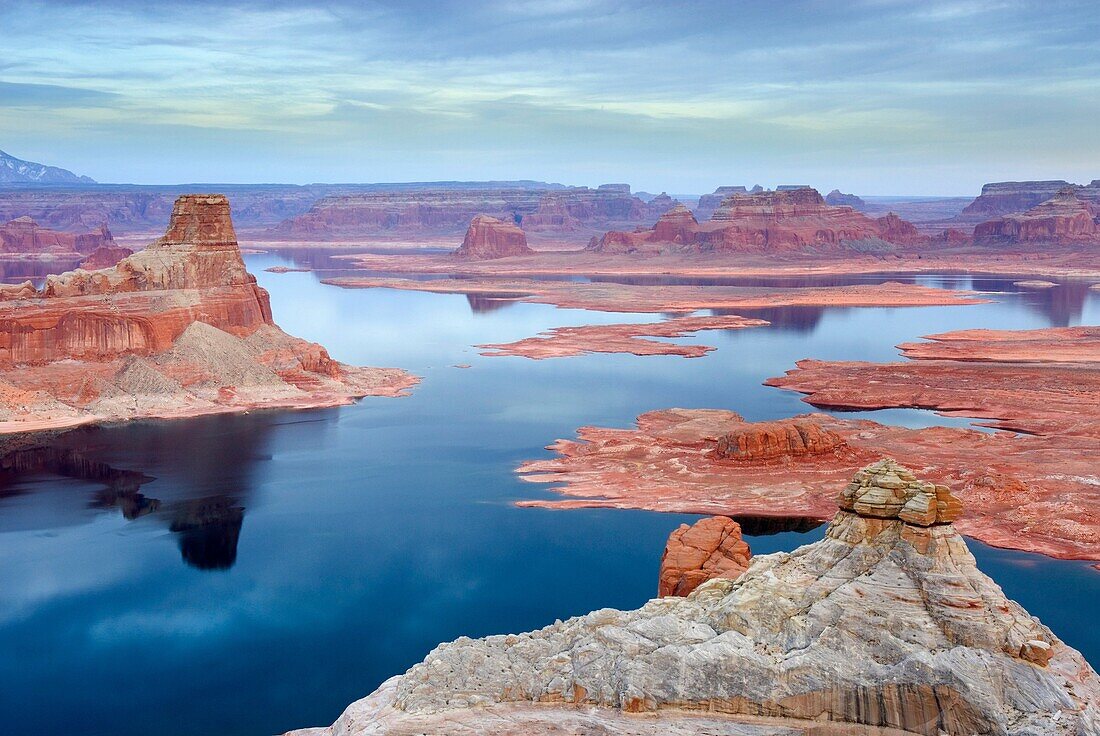 View of Padre Bay and Lake Powell from Alstrom Point, Glen Canyon National Recreation Area Utah