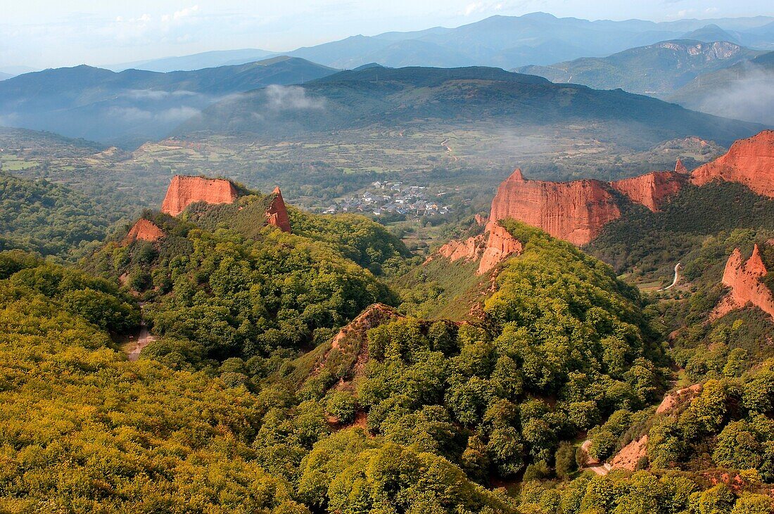 Las Médulas, ancient roman gold mining site León province, Castilla-León, Spain