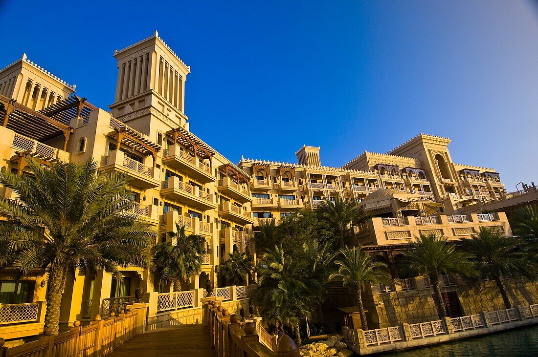 The Al Qasr Hotel, part of the Madinat Jumeirah resort complex, Dubai, United Arab Emirates
