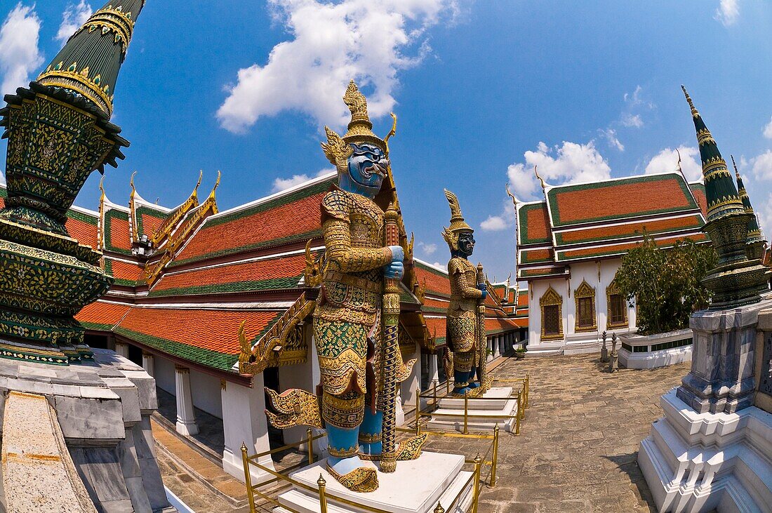 Guardian statues, Grand Palace, Bangkok, Thailand