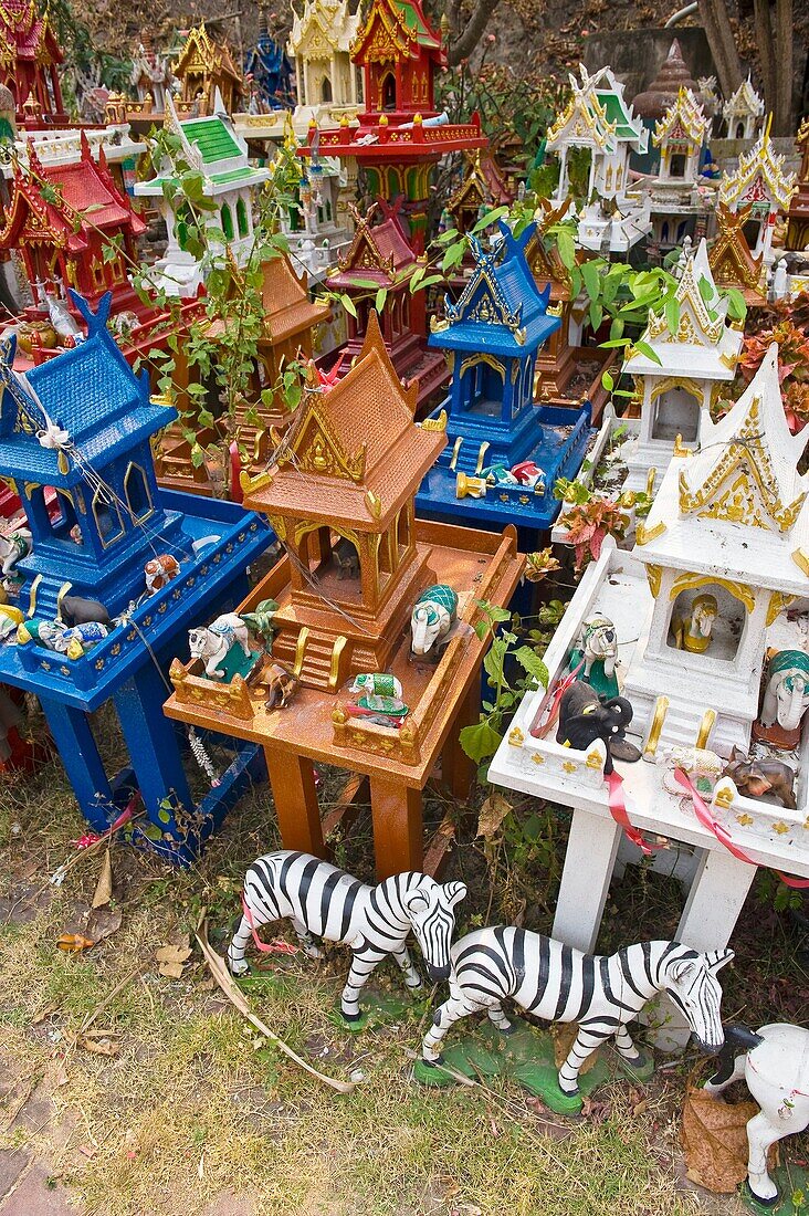 Spirit houses, Khoon Tan, near Chiang Mai, Northern Thailand