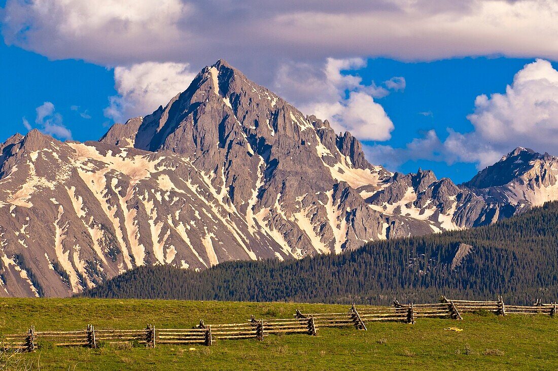 The Dallas Divide Sneffels Range in back, near RIdgway, Colorado USA