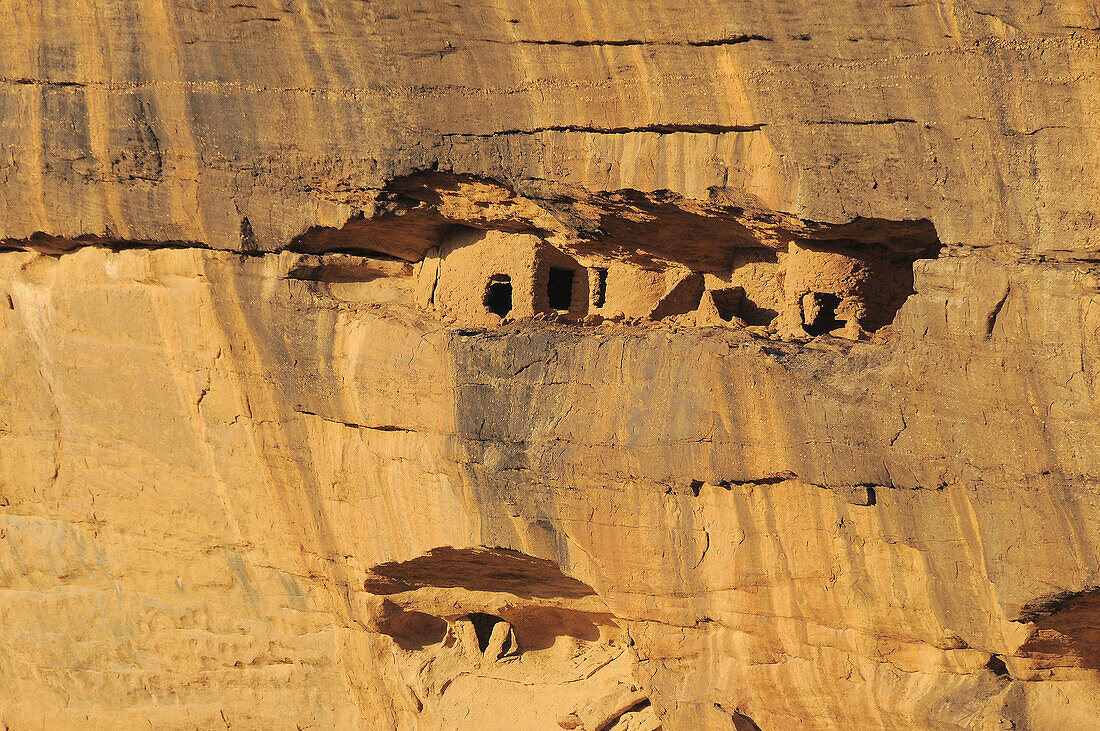 Dwelling of the Tellem people, Bandiagara Escarpment, Dogon Country, Mali