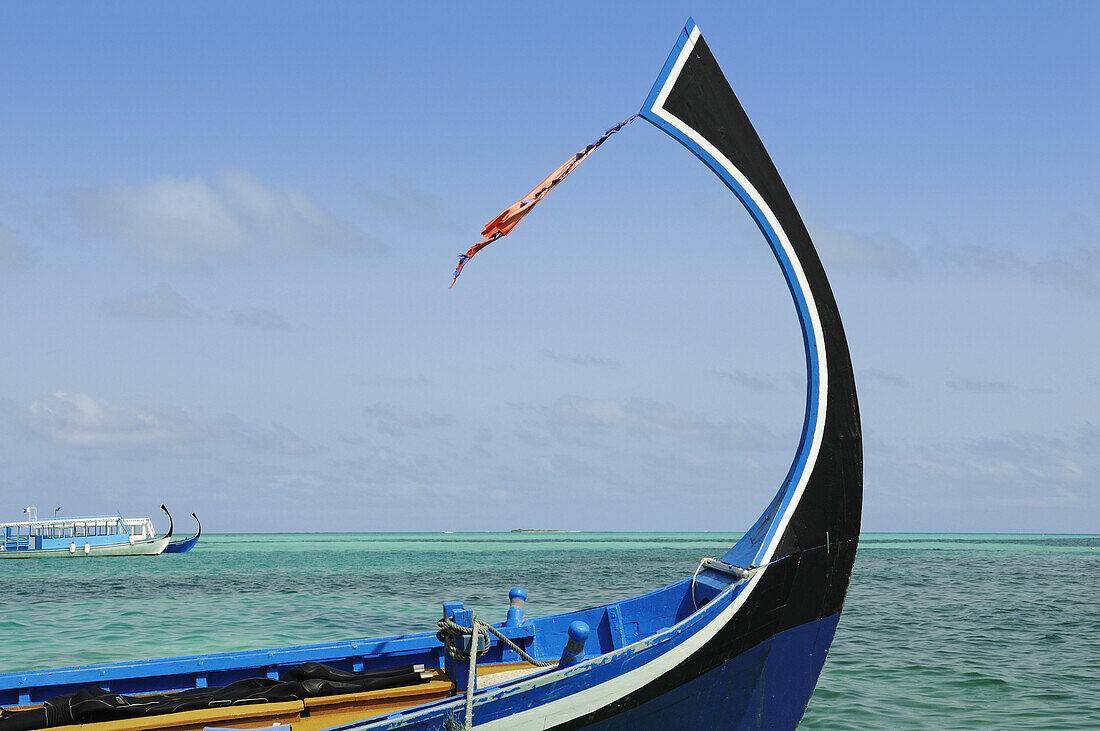 Bow of a Dhoni, Kanuhura Island, Lhaviyani Atoll, Maldives