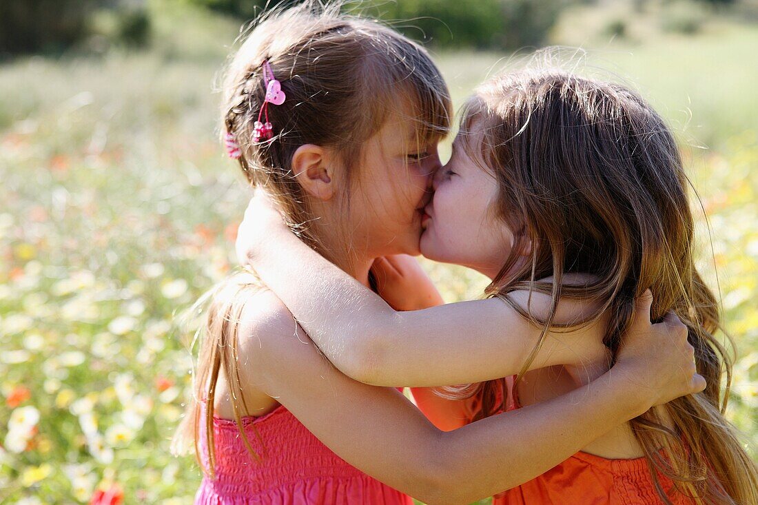 Caucasian ethnicity, child, childhood, Female, field, flower, girl, kid, spring, young, youth