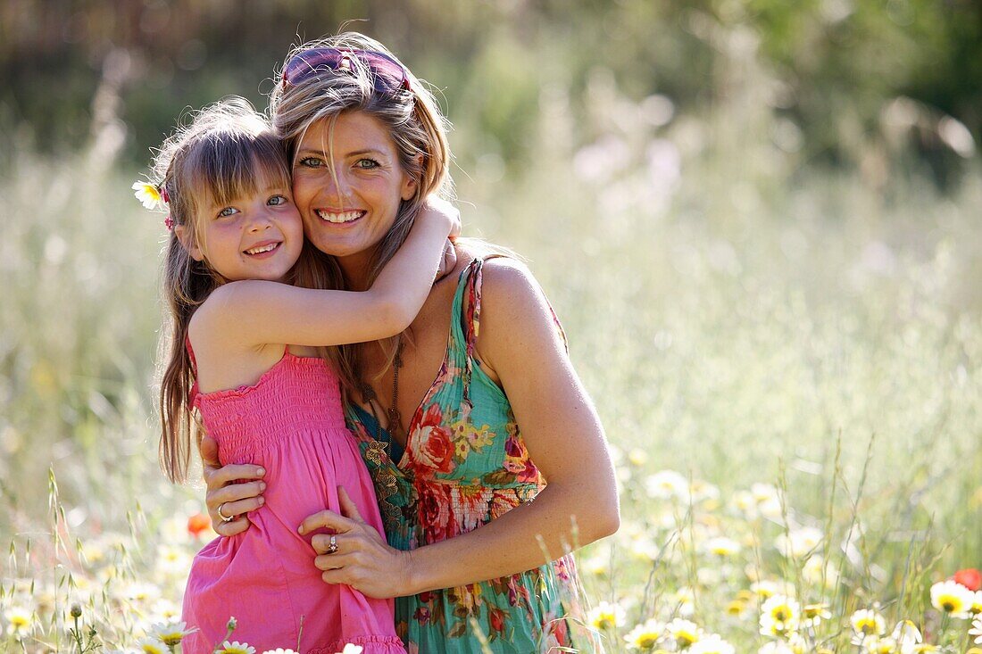 Caucasian ethnicity, child, childhood, Female, field, flower, girl, kid, spring, young, youth