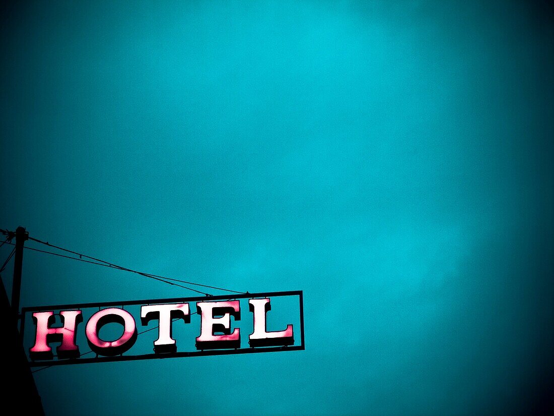 Hotel sign in Venice, Italy