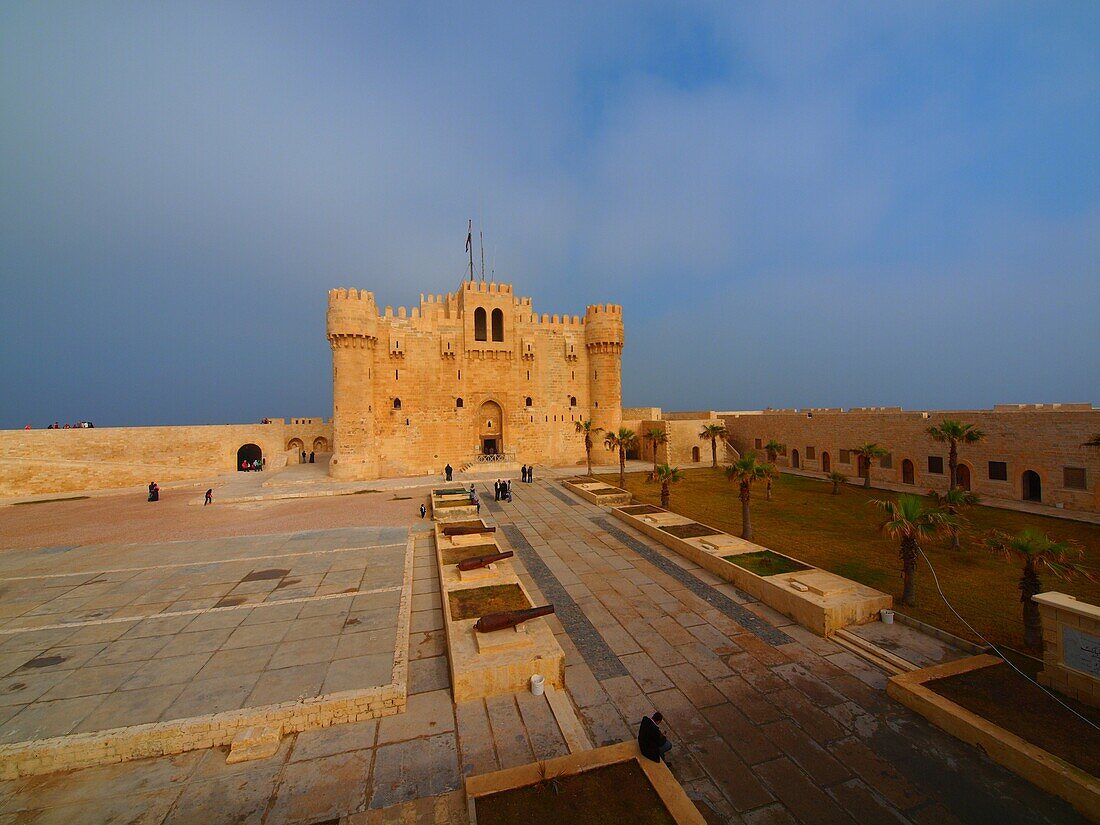 Fortaleza de Qaitbay (antiguo emplazamiento del Faro), Alejandría, Egipto