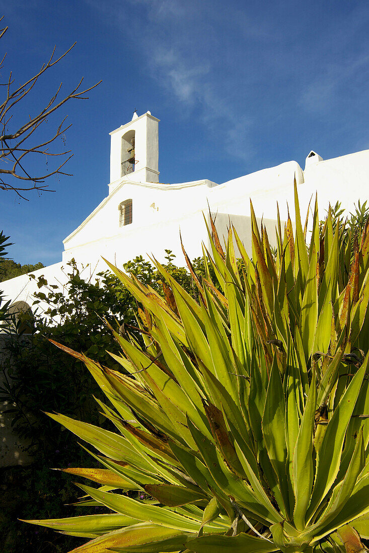 Kirche (18. Jahrhundert), Sant Llorenç de Balafia, Ibiza. Balearische Inseln, Spanien