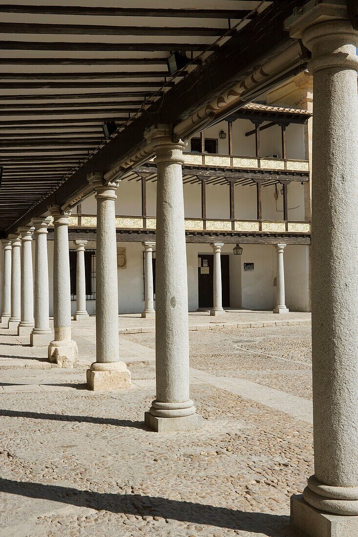 Main Square, Tembleque, Toledo Province, Castilla la Mancha, Spain