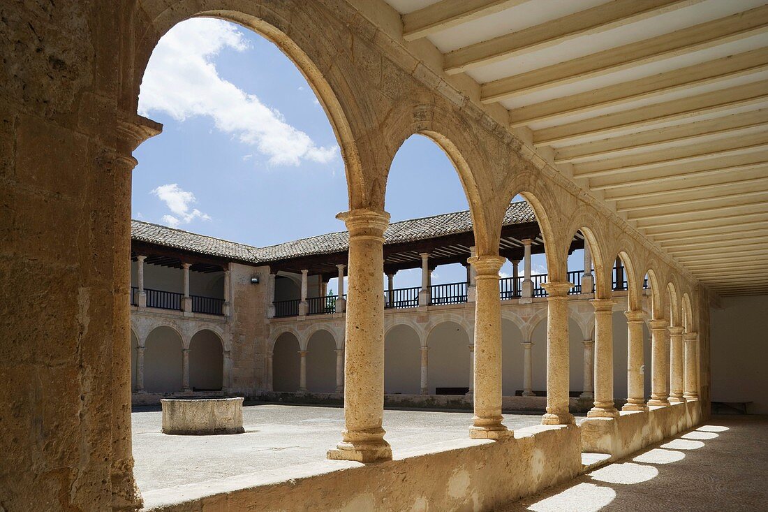 Cloister of Our Lady of los Remedios Sanctuary, Fuensanta, Albacete province, Castilla la Mancha, Spain