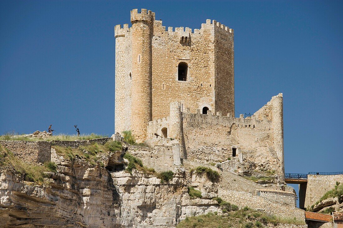 Castle, Alcalá de Júcar, Albacete province, Castilla la Mancha, Spain